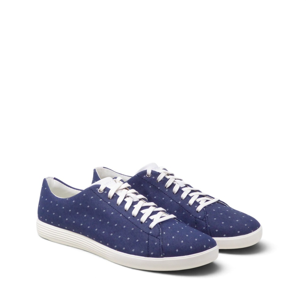 Cole Haan Grand Crossourt II Womens Sneakers Blue Canvas Pattern W19542 10B